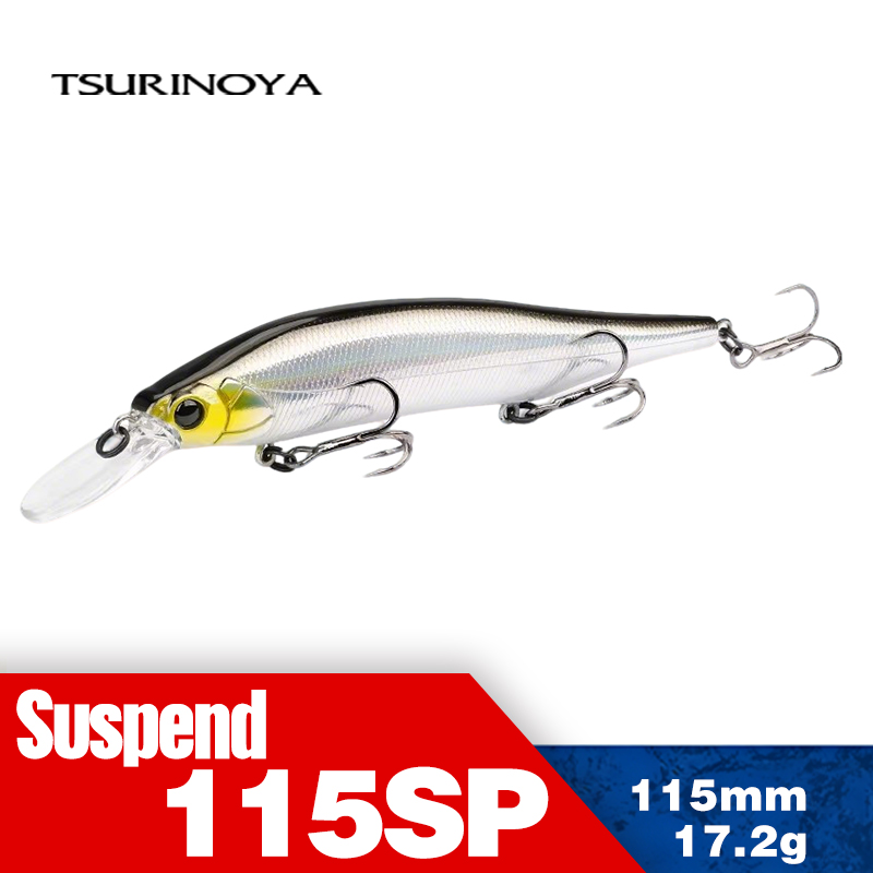 Fishing Lure Jerkbait - TSURINOYA 115mm 17.2g Sospensione Minnow Richiamo